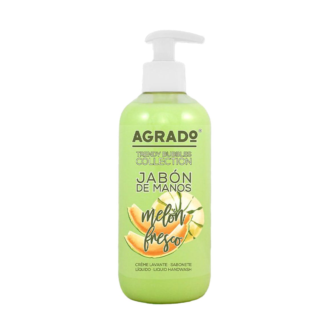 Рідке мило для рук Agrado Trendy Bubbles Collection Liquid Hand Soap Fresh Melon, 300 мл