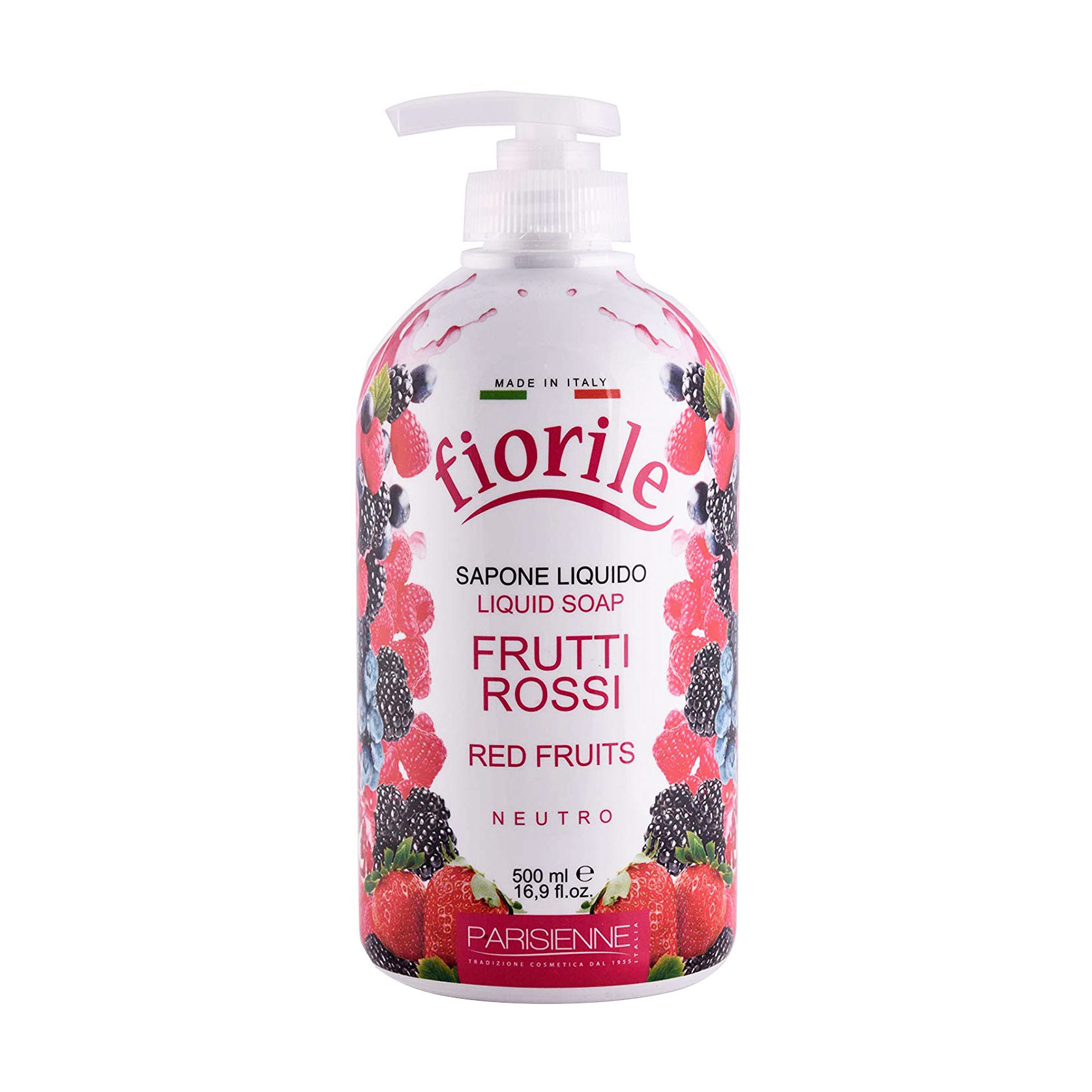 Рідке мило для рук Parisienne Fiorile Red Fruits Liquid Soap, 500 мл