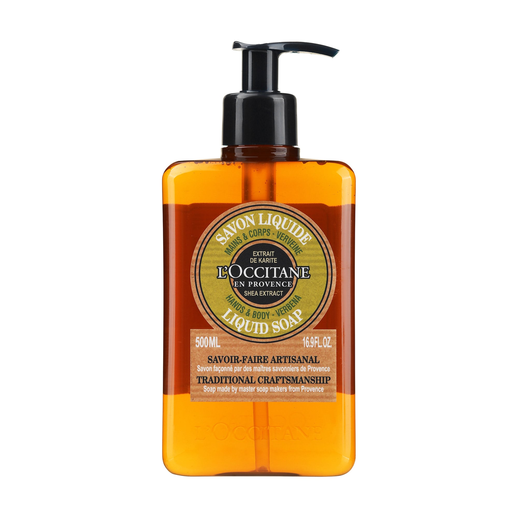 Рідке мило для рук та тіла L'Occitane Shea Extract Hands &amp; Body Verbena Liquid Soap, 500 мл